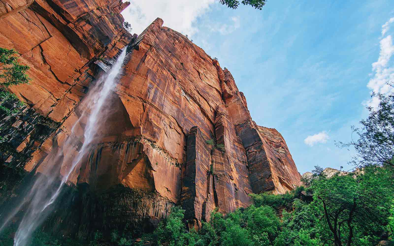 Waterfall in Zion National Park