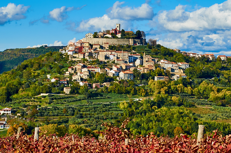 One of the most beautiful villages in Europe, perched atop a hill.