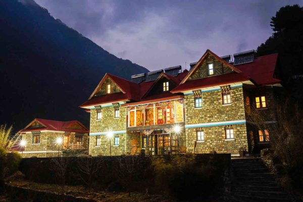 The Nepal Trekking hotel is located in a building.