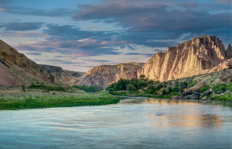The beautiful Owyhee River in Oregon
