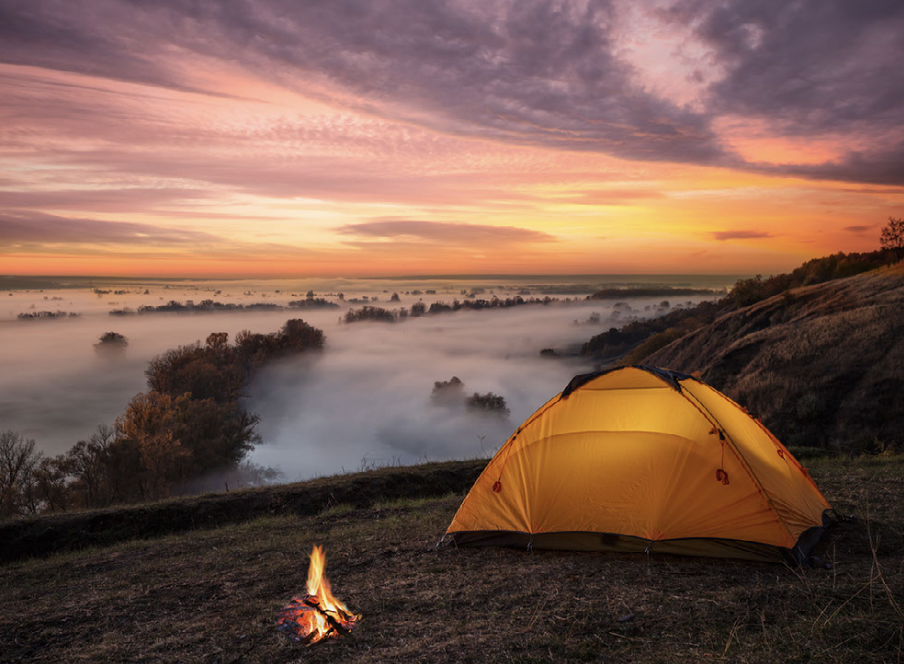 Comfortable camping near hiking hidden gem