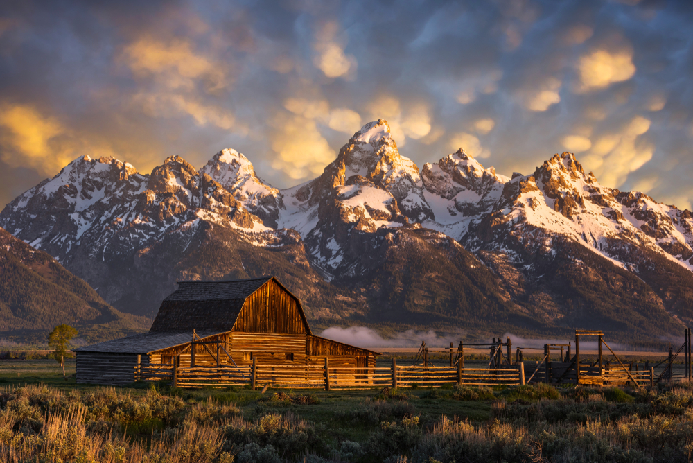 Nature photography shot of attractions in Yellowstone National Park