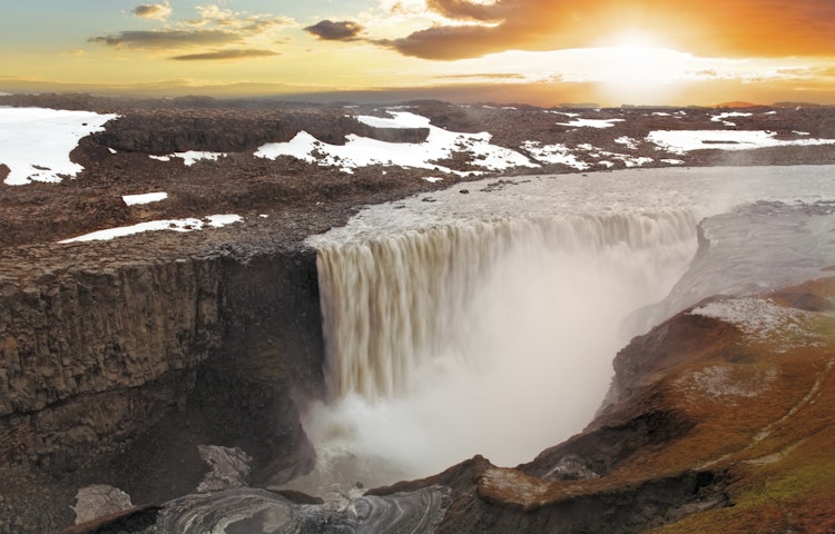 Volcanic landscape in the land of fire and ice, Iceland