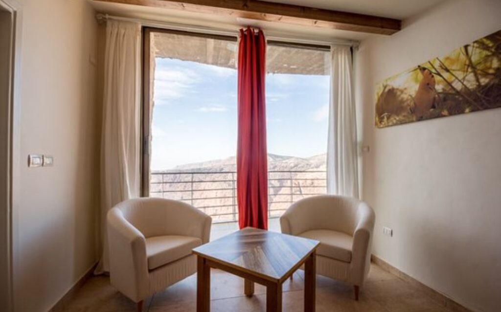 Hostel style guest house called the Dana Guesthouse in Jordan
