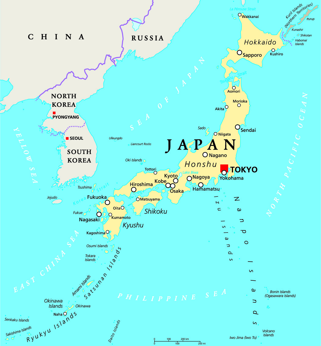 map of japan