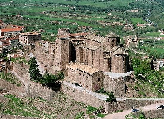 Landscape view of the Parador de Cardona castle located in Catalonia