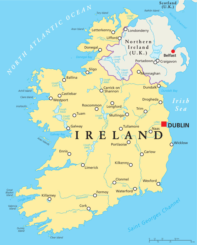 Map of Ireland