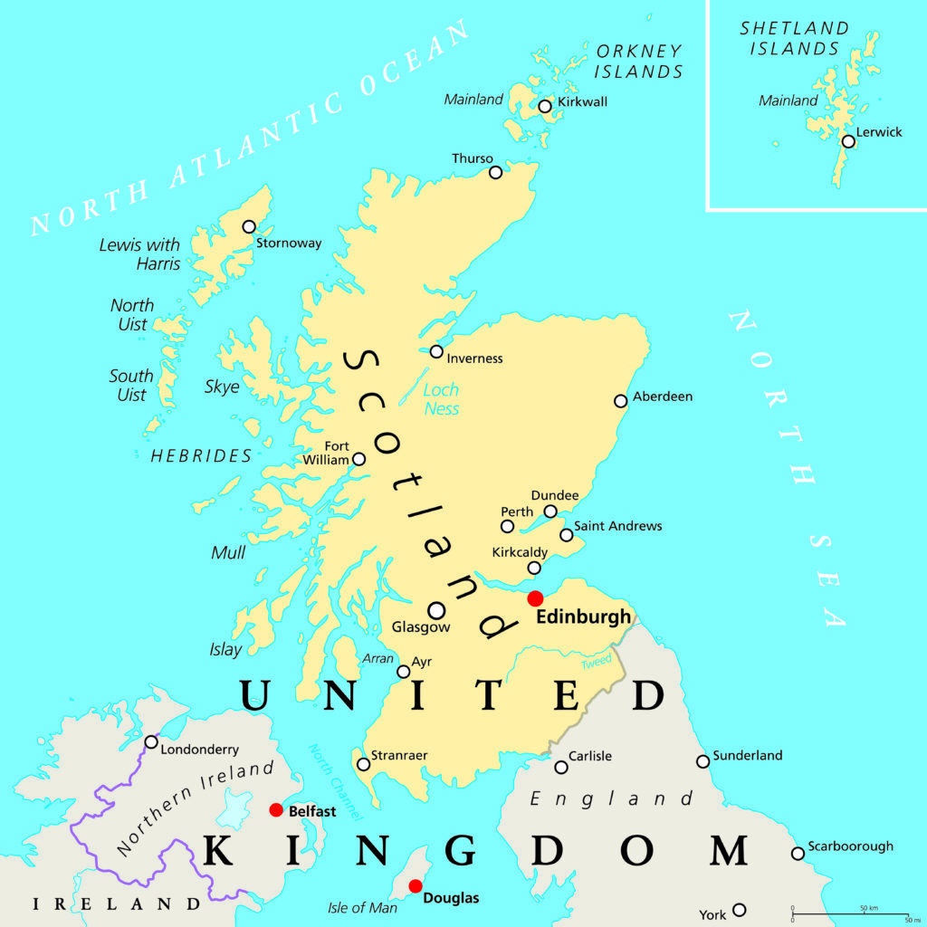 Map of Scotland