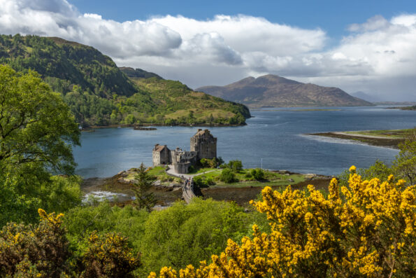 Tourists exploring Scotland's historic gem, the Edinburgh Castle