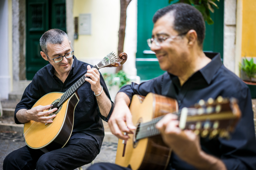 tourists listening to Fado music in Sintra in Spain