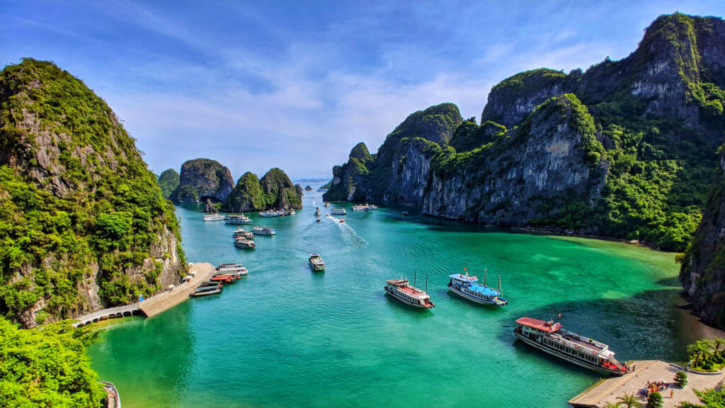 Discovering Ha Long Bay, a UNESCO World Heritage Site and hidden gem in Vietnam in Asia