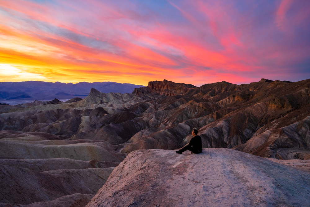 star gazing for nighttime in Death Valley National Park in California