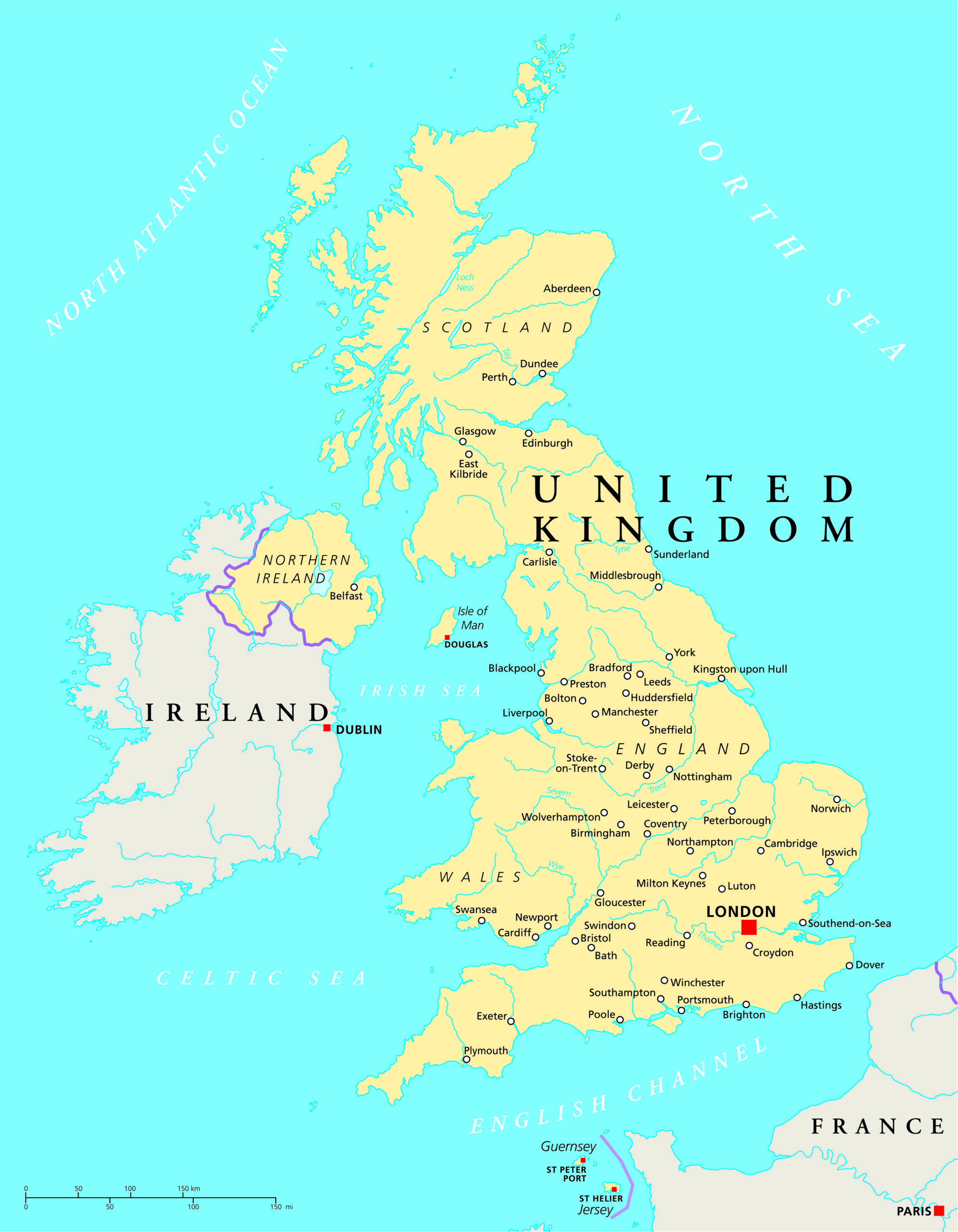 Map of England
