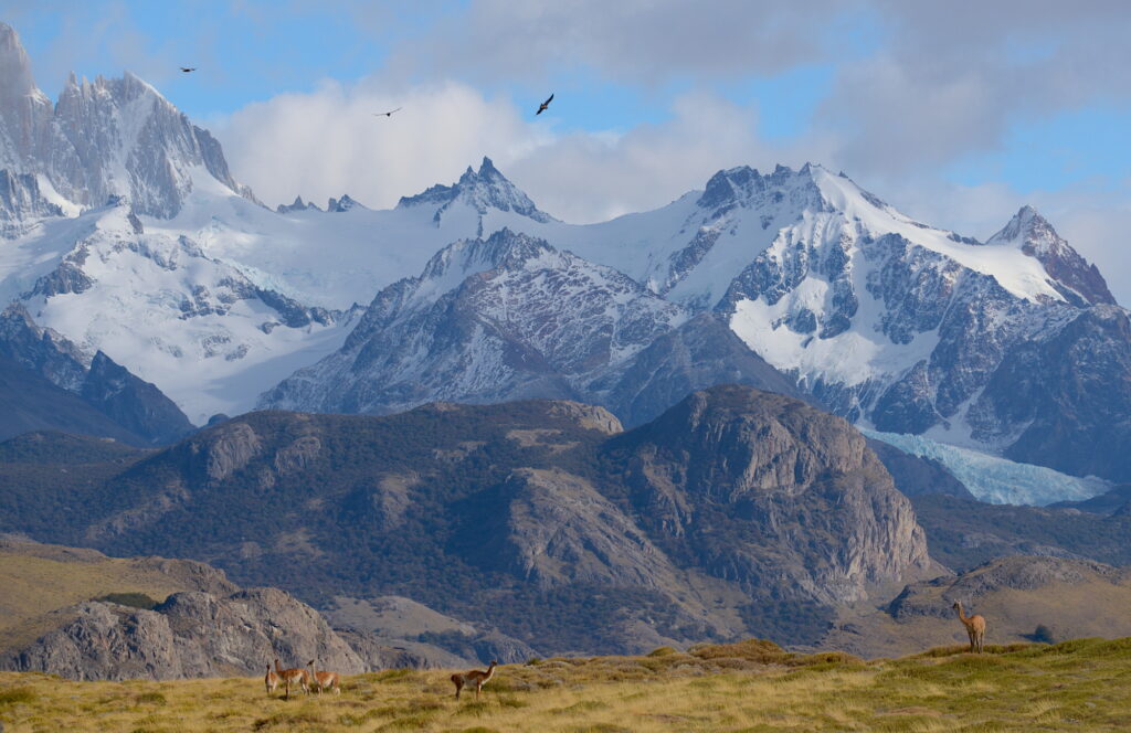 hiking trail to El Chalten town of Patagonia ultimate hike in South America