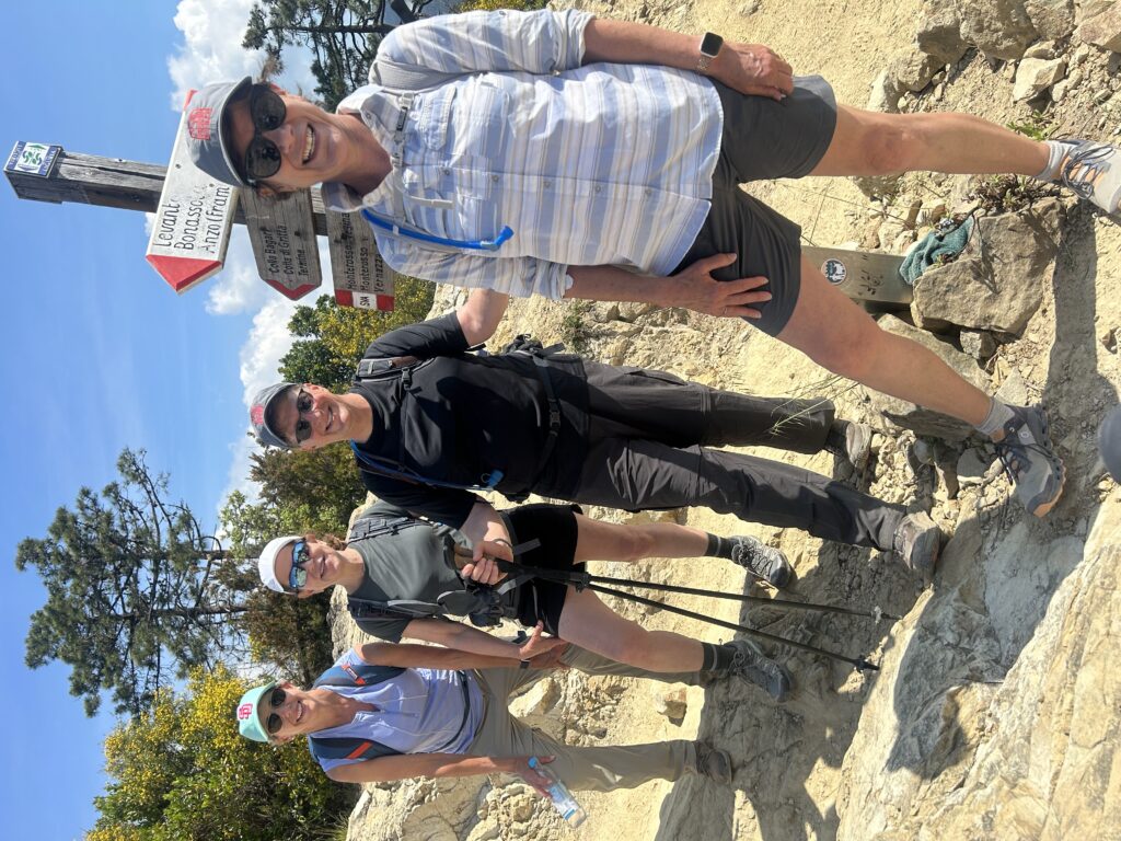 female hikers in guided hiking adventure in Italy's Tuscany and Cinque Terre in Europe