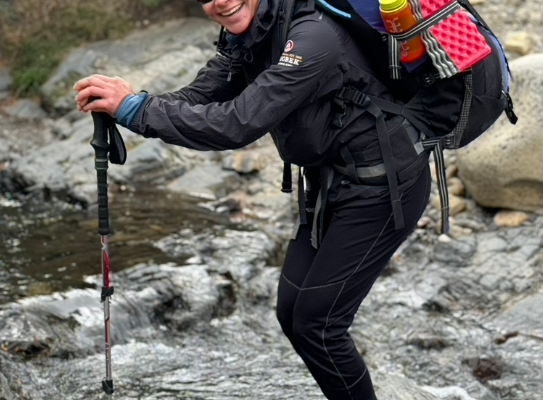Claudia, hiking assistant guiding for Patagonia trip departure