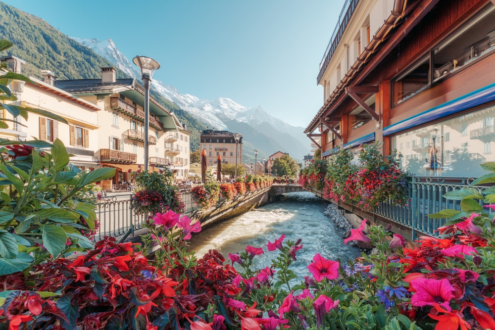 enjoying premier lodging in charming Chamonix and Courameyer on the Tour du Mont blanc in the summer