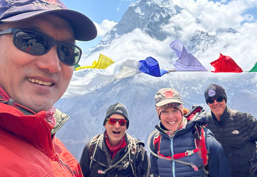 enjoying fall hiking in Nepal to Everest Base Camp to rugged Nepal wilderness and mountains
