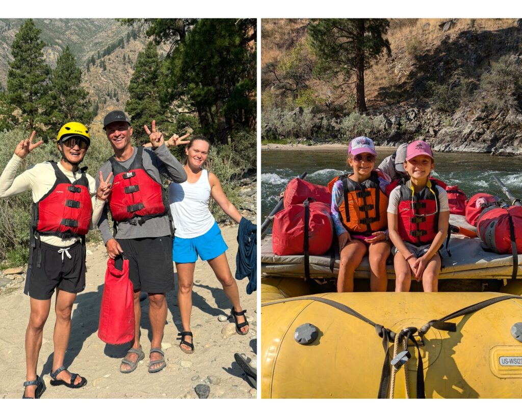 guests leaving for Day five to most thrilling Tappan rapids on Idaho Middle Fork