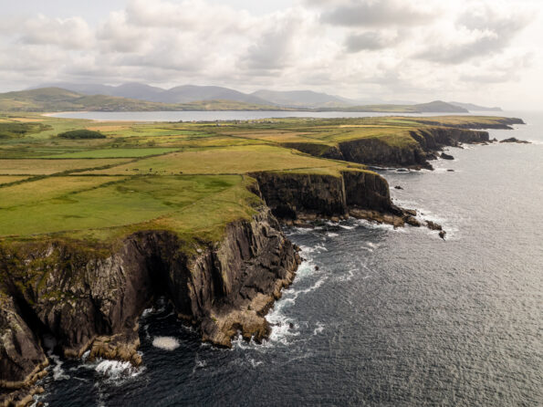 beautiful Wild Atlantic Way aerial view in Ireland, Europe