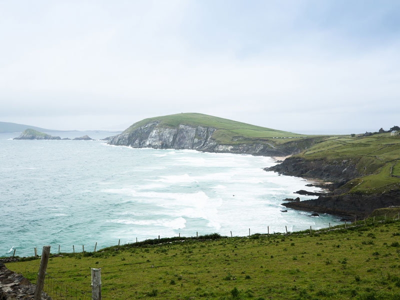looking at Dingle Way from afar in Ireland, Europe