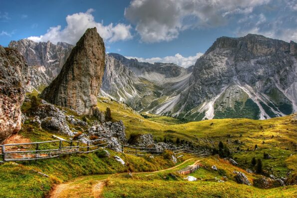 ever changing colors of natural landscape of Dolomites photography in Dolomites in Alps in Europe