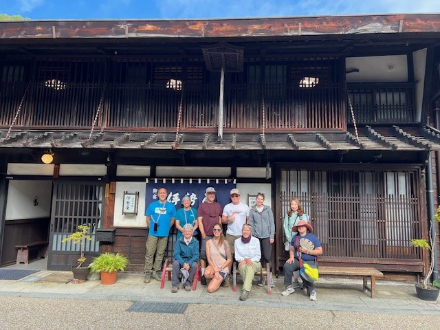 hiking trip with travelers in Kyoto Japan