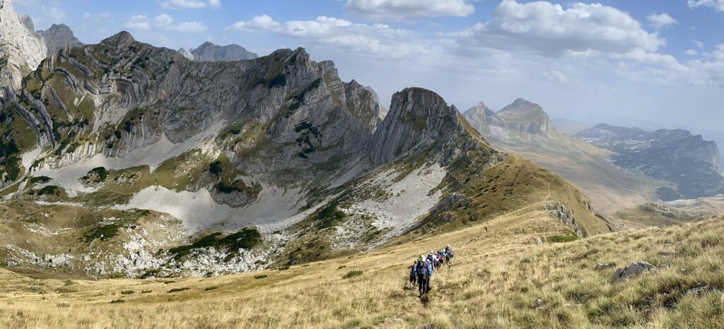 hiking the great Via Dinarica in Dinaric Alps