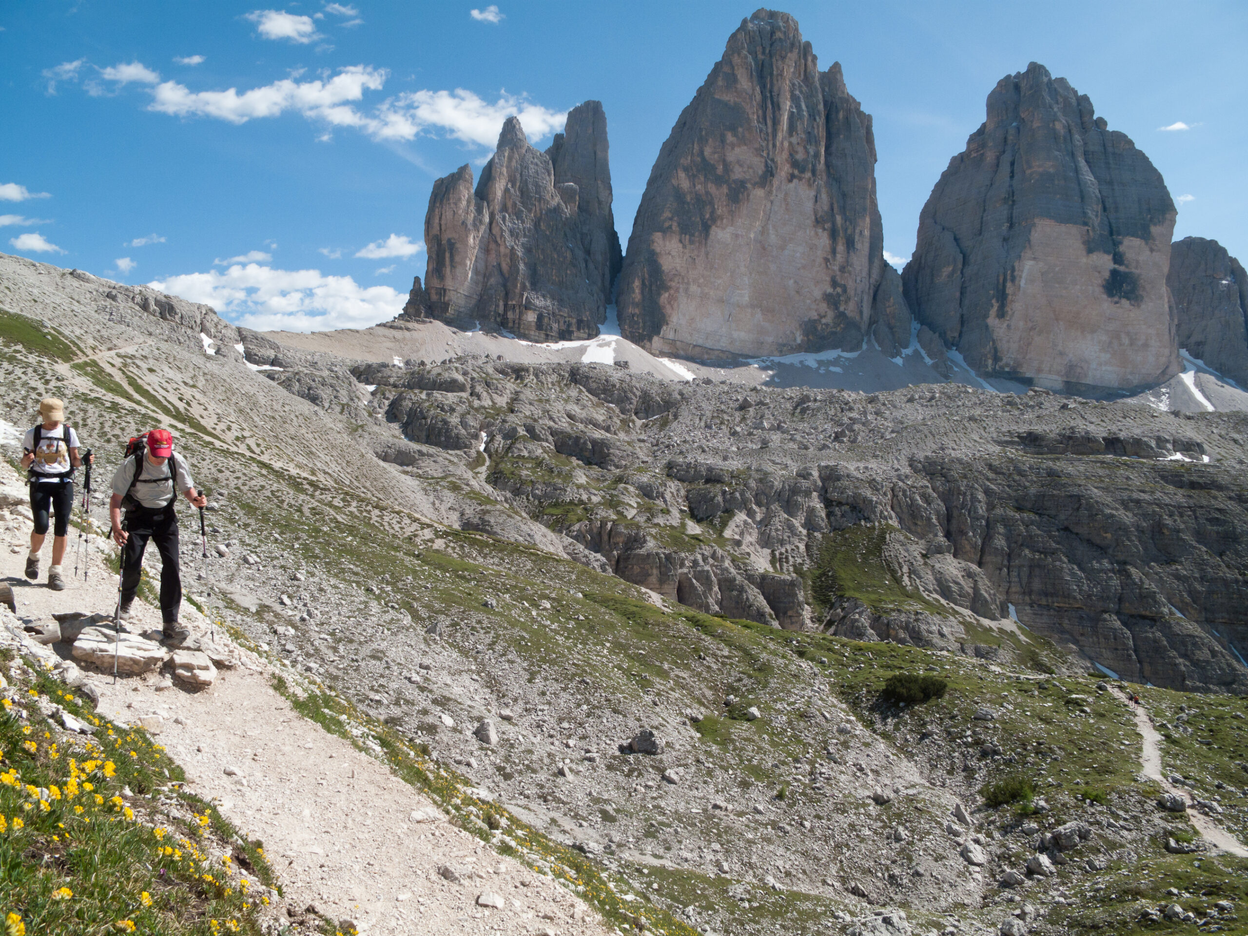 acclimatizing before days of hiking on Italian Alps adventure in hiking trail