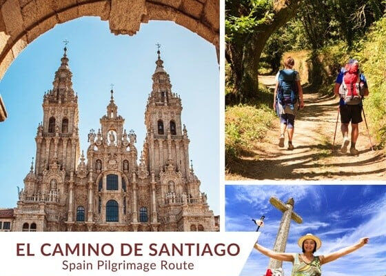 pilgrimage route for el camino de santiago in spain
