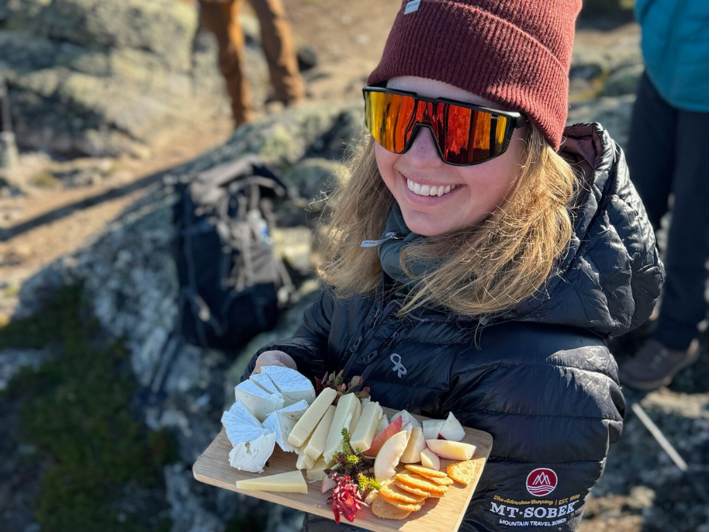 picnic snacks during hiking day on Norway Fjords & Mountains Multi-Adventure