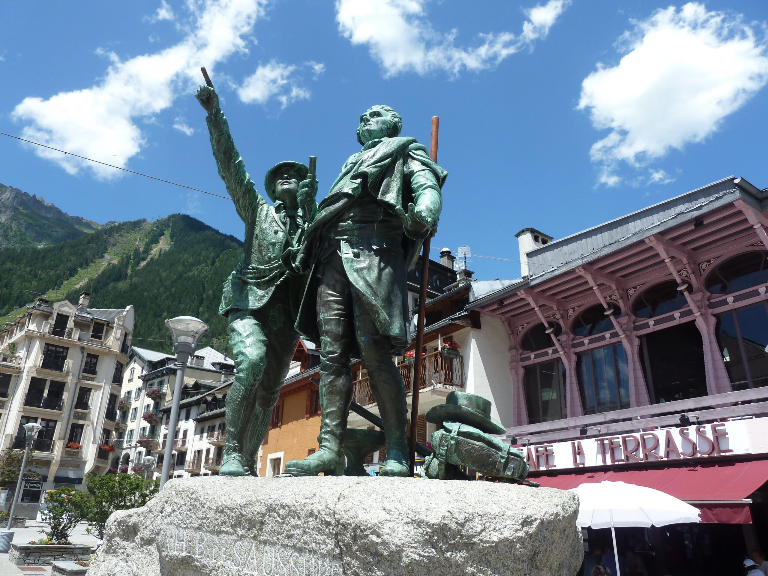 De Saussure Chamonix structure in the Alps