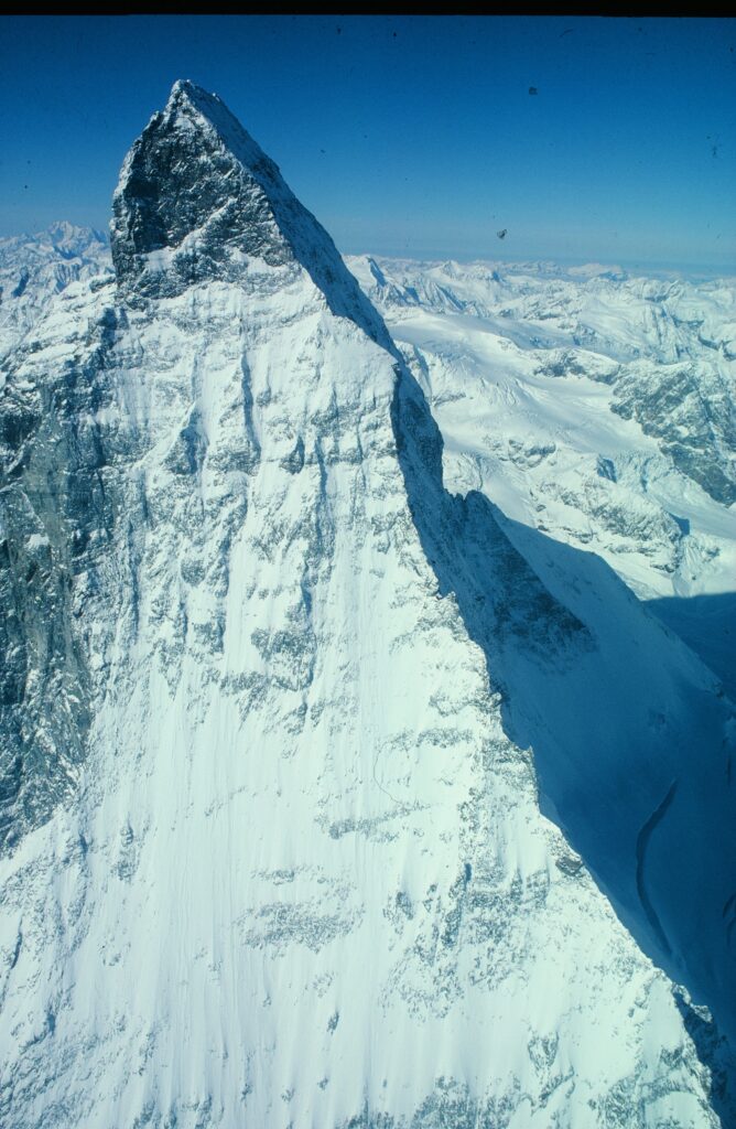 views of Matterhorn in the air on an Alps adventure