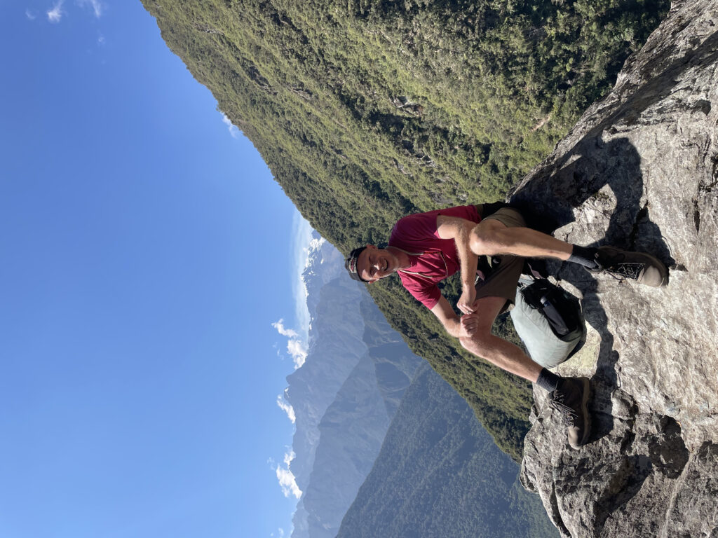 Lou in inca trail to machu picchu