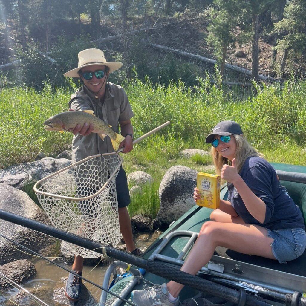 fly fishing in a group at Idaho Middle Fork of the Salmon River