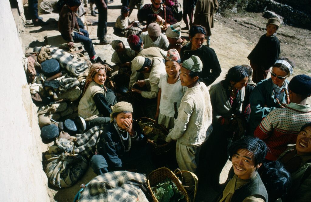 Market day in Namche Bazaar