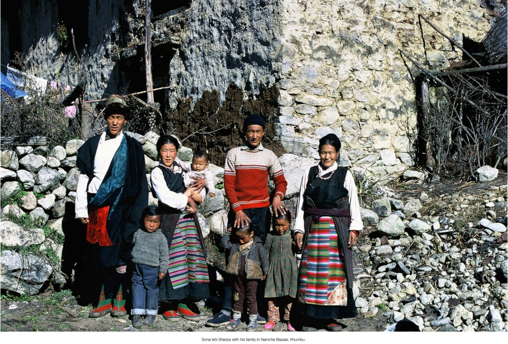 family of local sherpa in Everest
