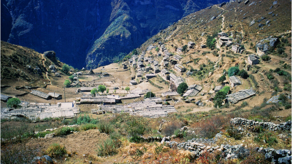 Namche bazaar in 1971