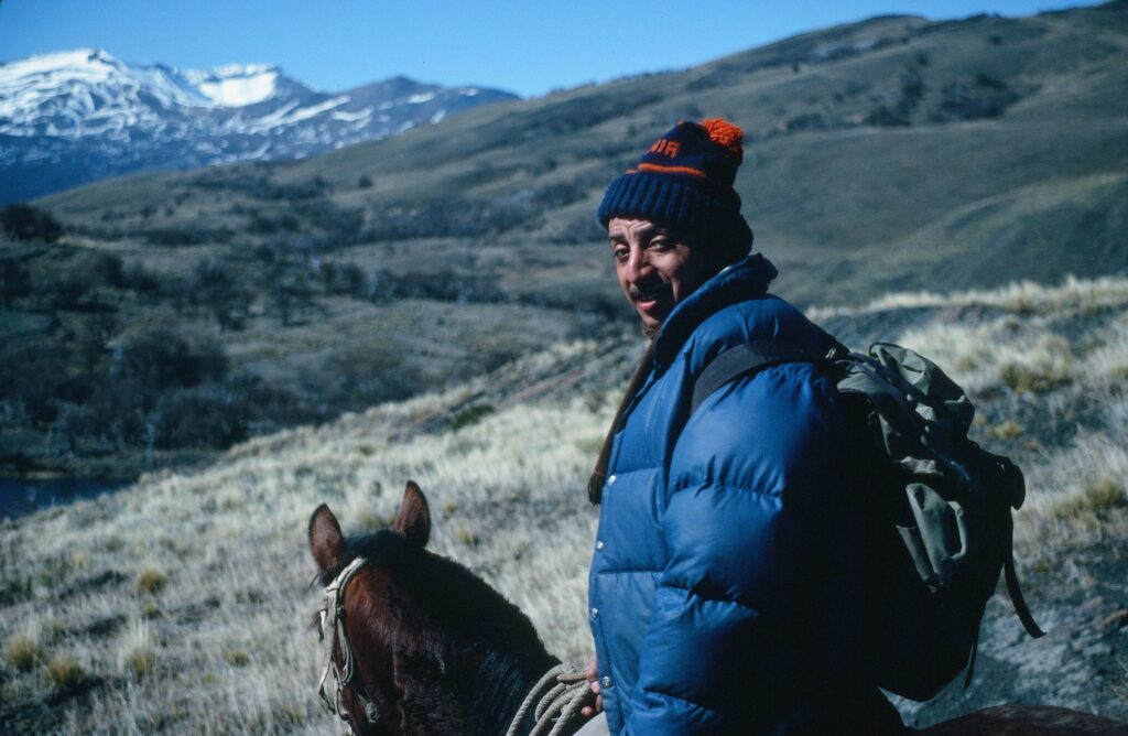 pepe alarcon, head guide of park and horse breeder in patagonia
