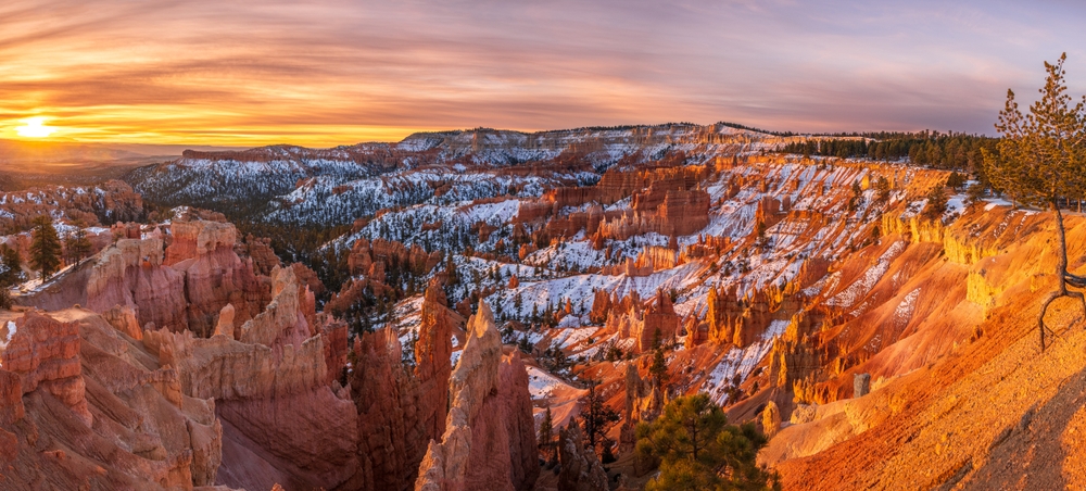 grand canyon views in the wintertime